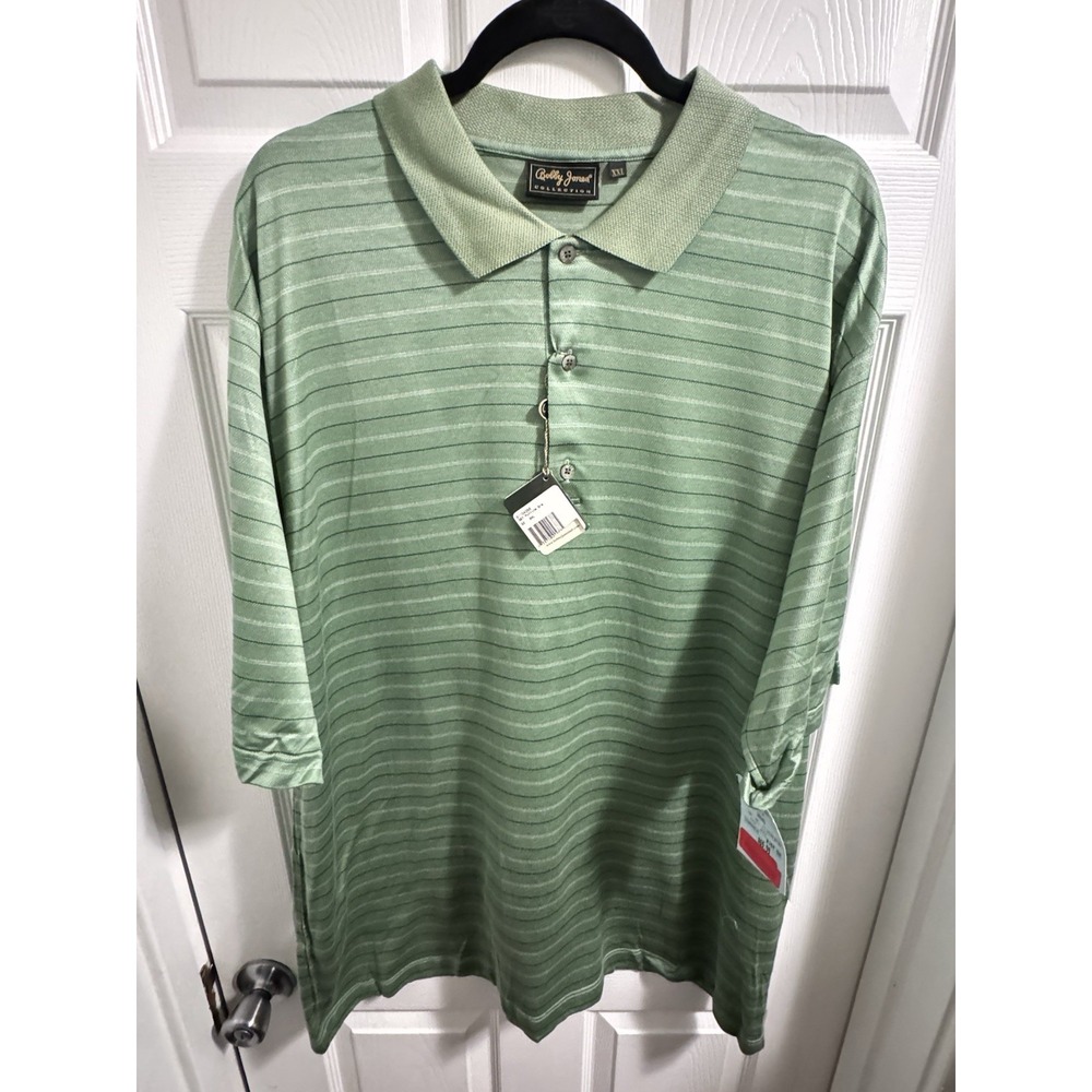 Bobby Jones collection Green polo golf shirt XXL short sleeve NWT